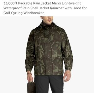 Men's Packable Rain Jacket